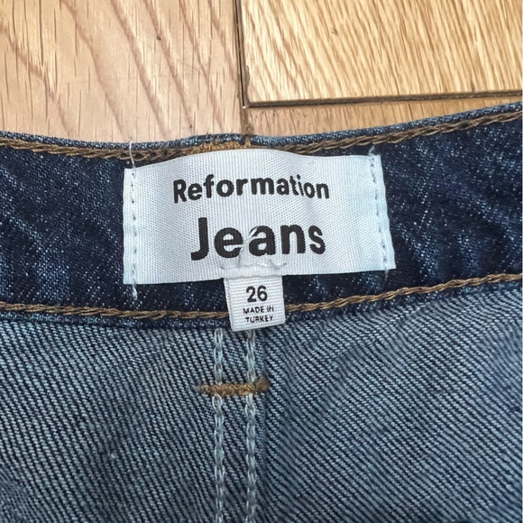 Reformation Miami Pleated Super High Waist Wide Leg Trouser Jeans Size 26 - Picture 2 of 11